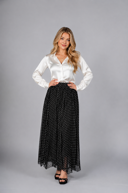 THE POLKA DOT RUFFLED SKIRT
