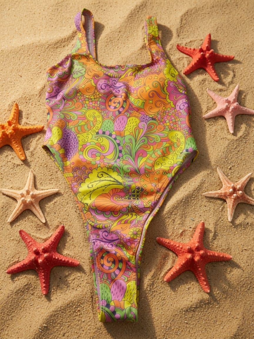 SHEIN PREMIUM TWO Piece Swimwear With Scarf