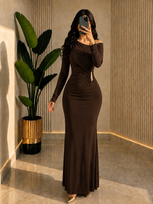 THE COCOA PRESTIGE LYCRA GOWN