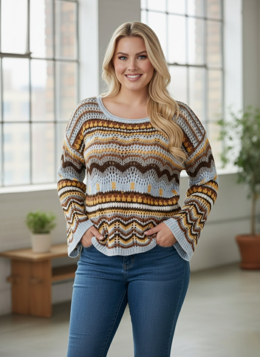 SHEIN Knit Drop Shoulder Sweater