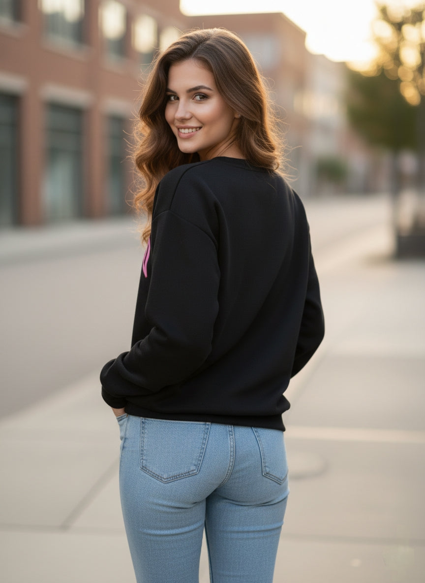 Sweatshirt Long Sleeve Letter Printed Sweatershirt