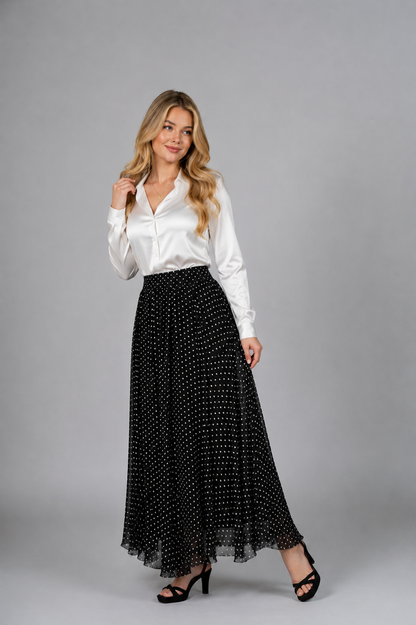 THE POLKA DOT RUFFLED SKIRT