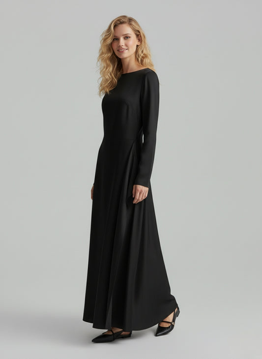 Shein Satin Asymmetrical Hem Dress