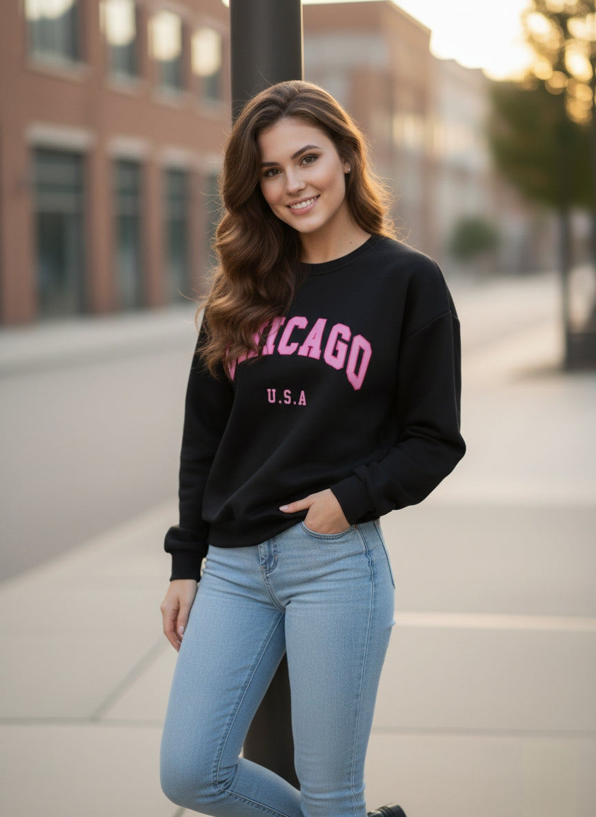 Sweatshirt Long Sleeve Letter Printed Sweatershirt
