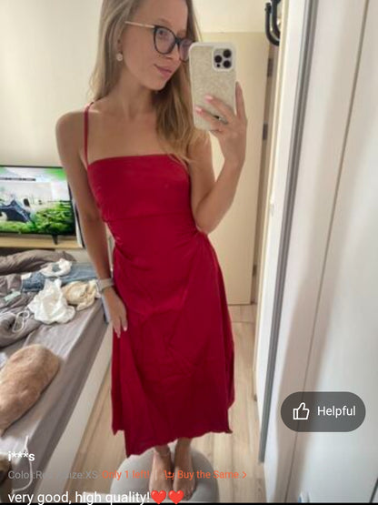 Shein Tie Shoulder Cami Dress