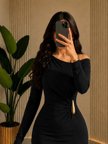 THE NOIR PRESTIGE LYCRA GOWN
