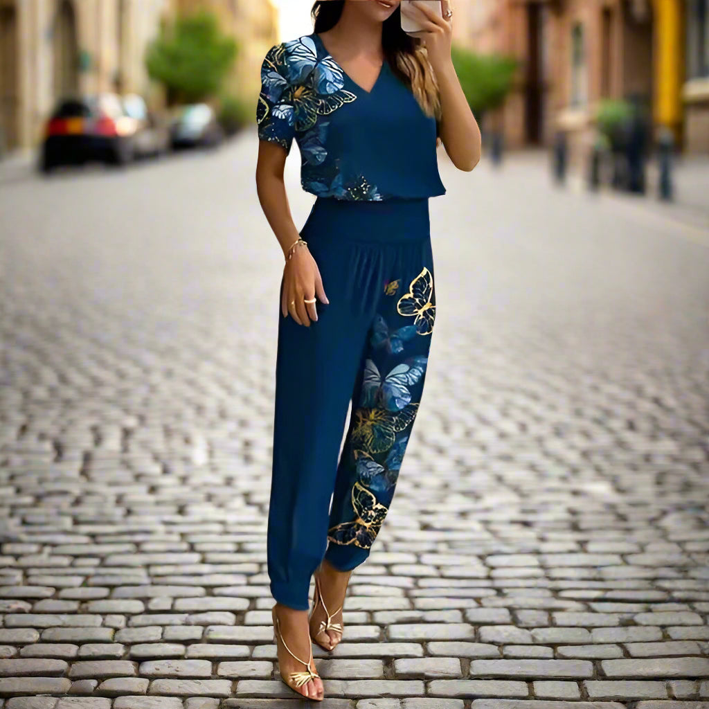 Women's Summer Shirt And Pants Set