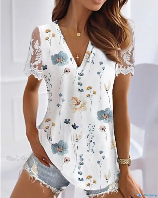CHICME Elegant split sleeve blouse